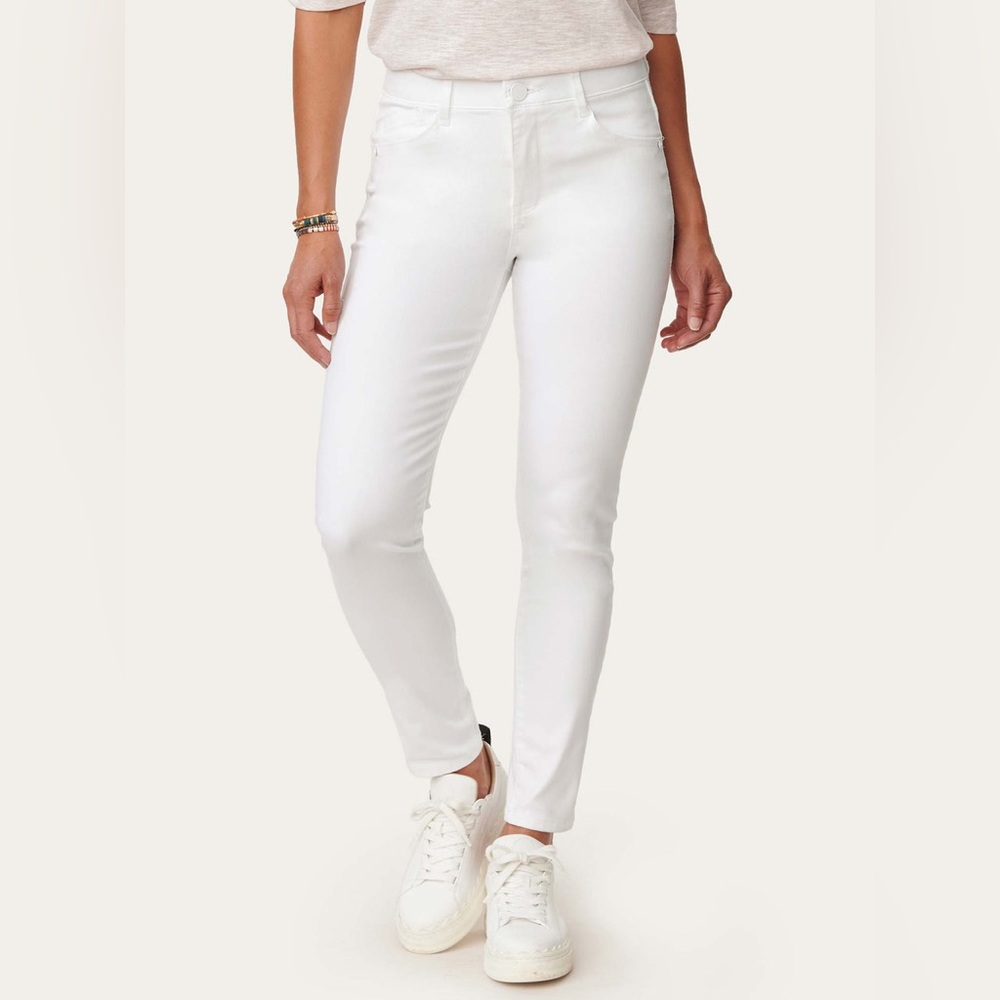 Democracy Women's Cream white Skinny Jeans size 6 EUC